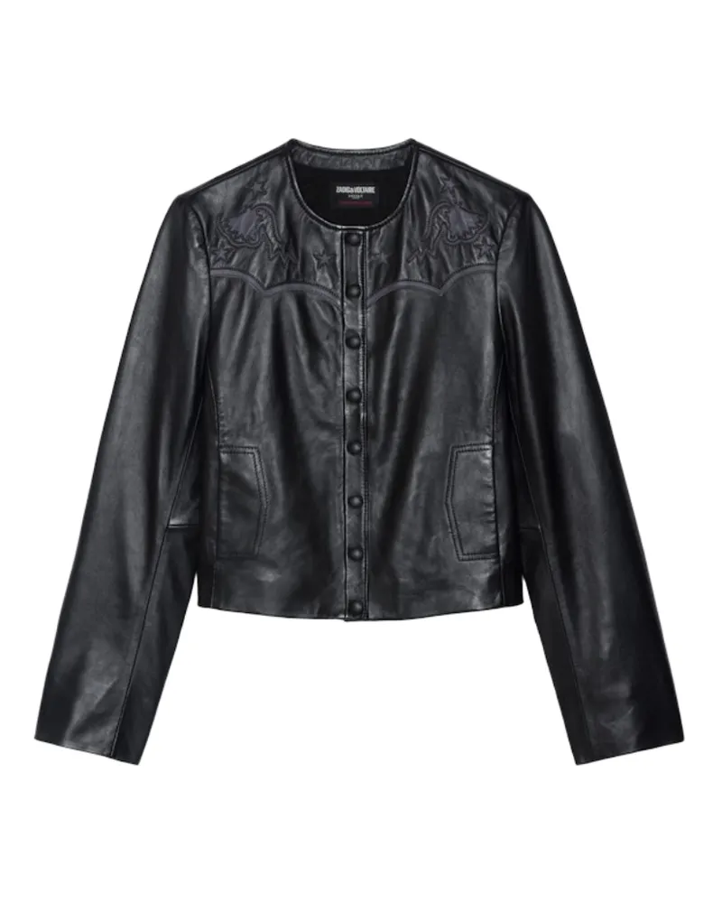 Zadig & Voltaire Jacke Luxi Leder Schwarz