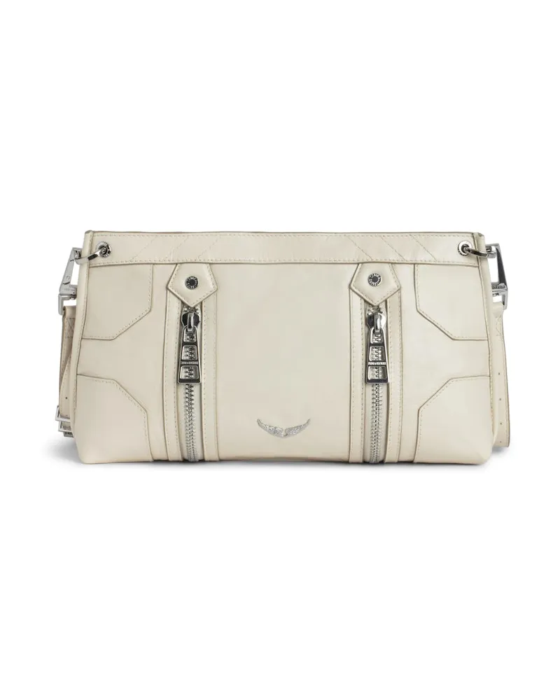 Zadig & Voltaire Sunny Moody Vintage Patent Tasche Weiß