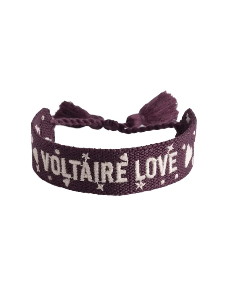 Zadig & Voltaire Armband Zadig Gewebt Voltaire Lila