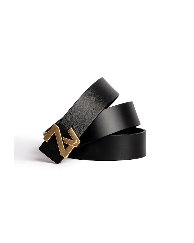 Zadig & Voltaire Zv Initiale La Mini Belt Gürtel Schwarz