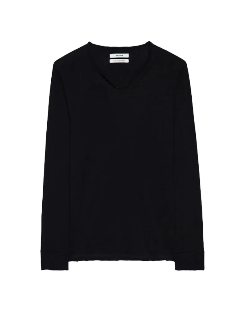Zadig & Voltaire Henley-Shirt Monastir Schwarz
