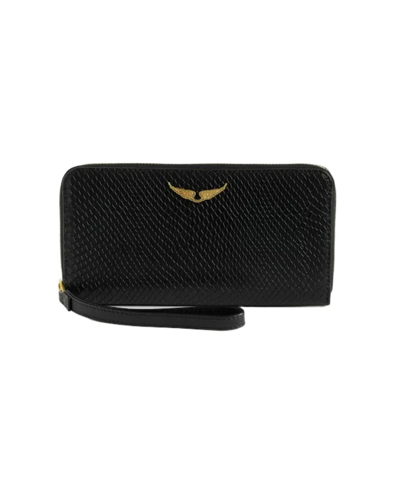 Zadig & Voltaire Compagnon Soft Wild Geldbörse Schwarz