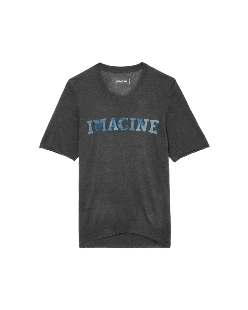 Zadig & Voltaire Pullover Ida 100% Kaschmir Gris