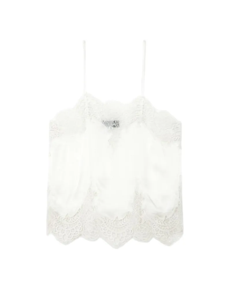 Zadig & Voltaire Calina Satin-Top Weiß