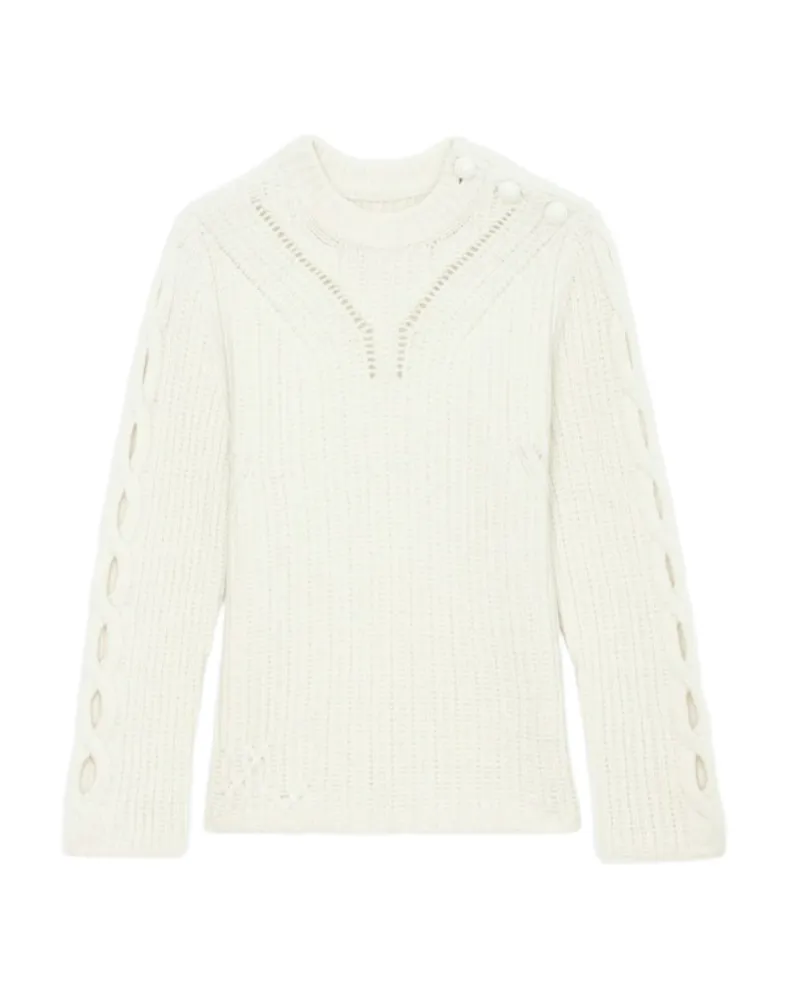 Zadig & Voltaire Pullover Sulky 100% Merinowolle Beige
