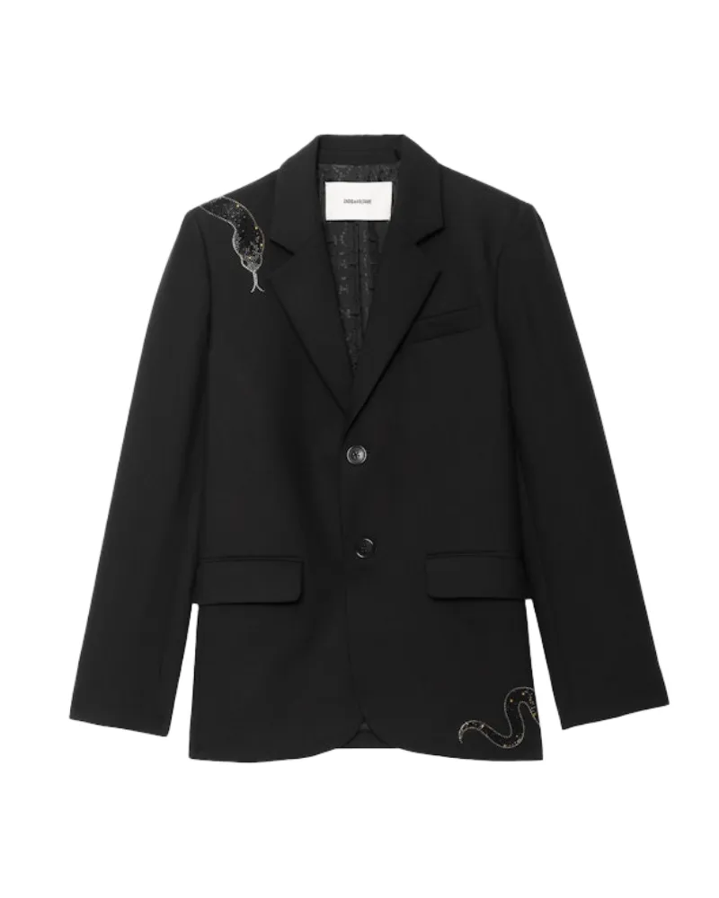 Zadig & Voltaire Blazer Vanille Schwarz