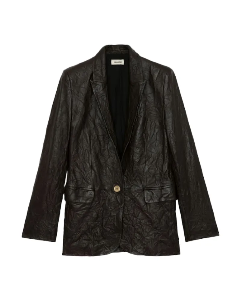 Zadig & Voltaire Blazer Valse Leder Braun