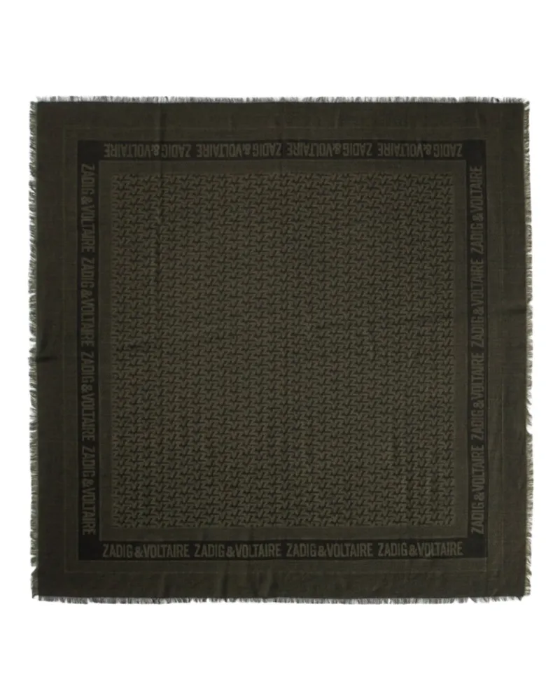 Zadig & Voltaire Schal ZV Initiale Glenn Kaki