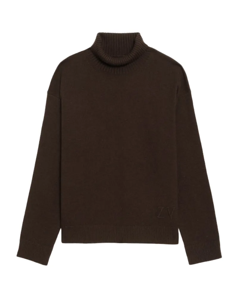 Zadig & Voltaire Nalmo Pullover 100% Merinowolle Braun