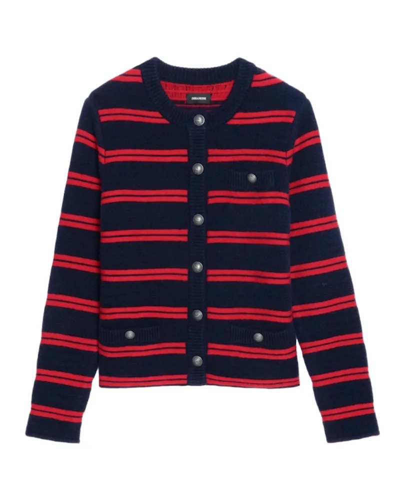 Zadig & Voltaire Cardigan Camo Blau
