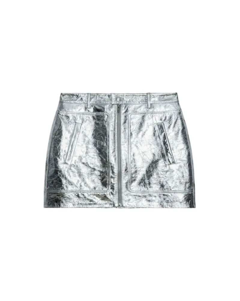 Zadig & Voltaire Lederrock John Silber