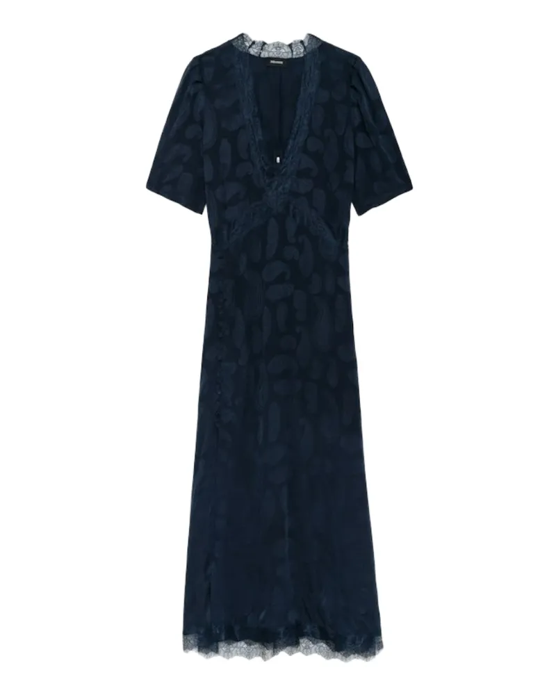 Zadig & Voltaire Kleid Redox 100% Seide Blau