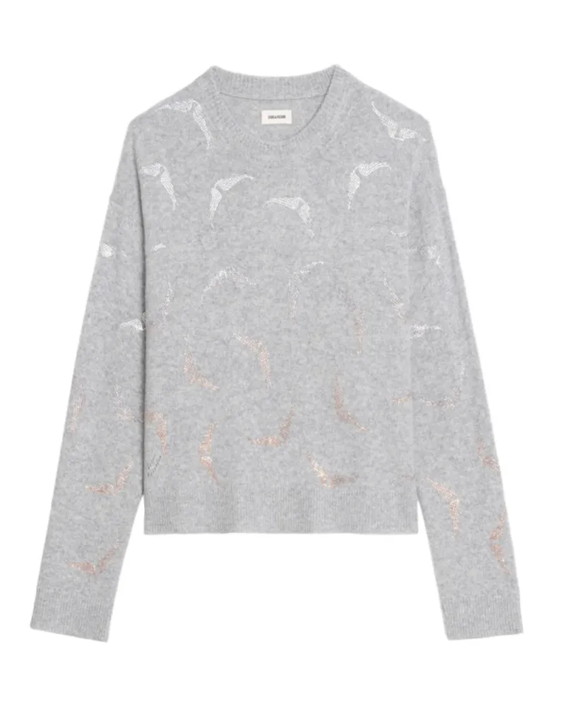 Zadig & Voltaire Pullover Markuz 100% Kaschmir Grau