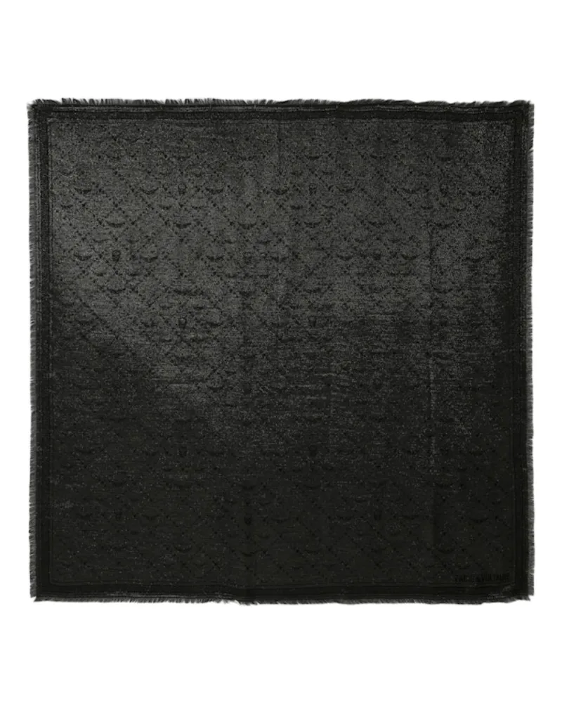 Zadig & Voltaire Schal Glenn Metallisiertes Monogramm 135 Grau
