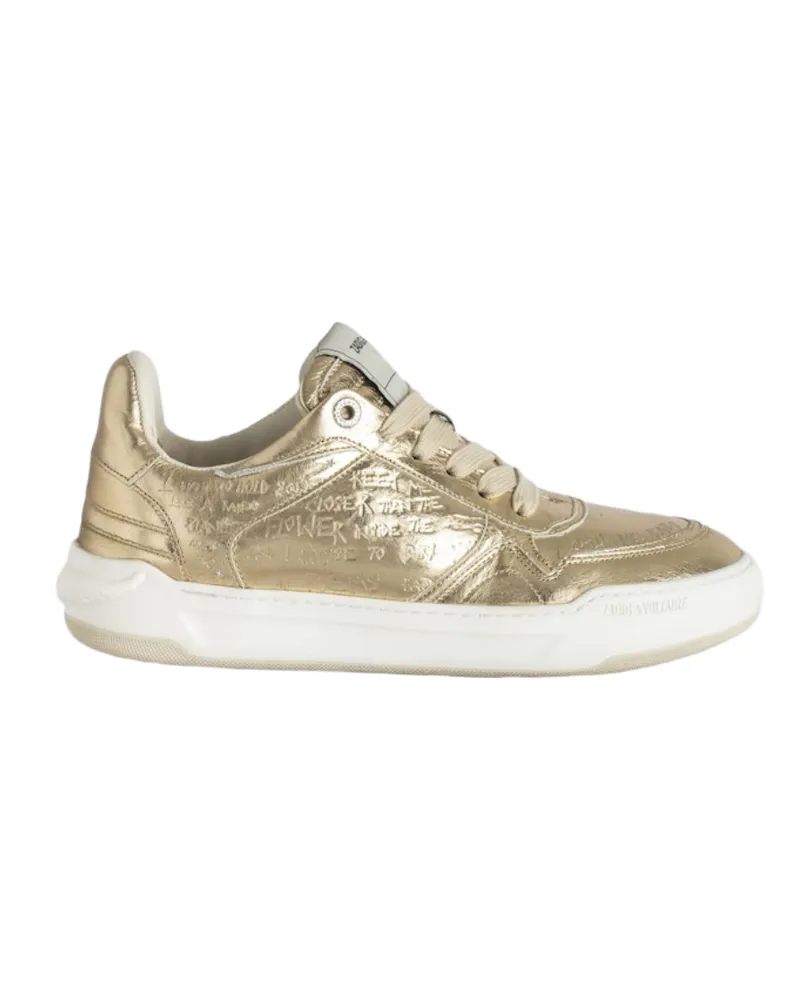 Zadig & Voltaire Niedrige Sneakers Wings Gold