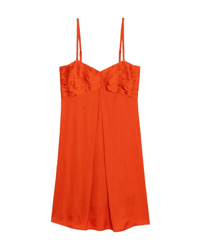 Zadig & Voltaire Kleid Rippies Satin Orange