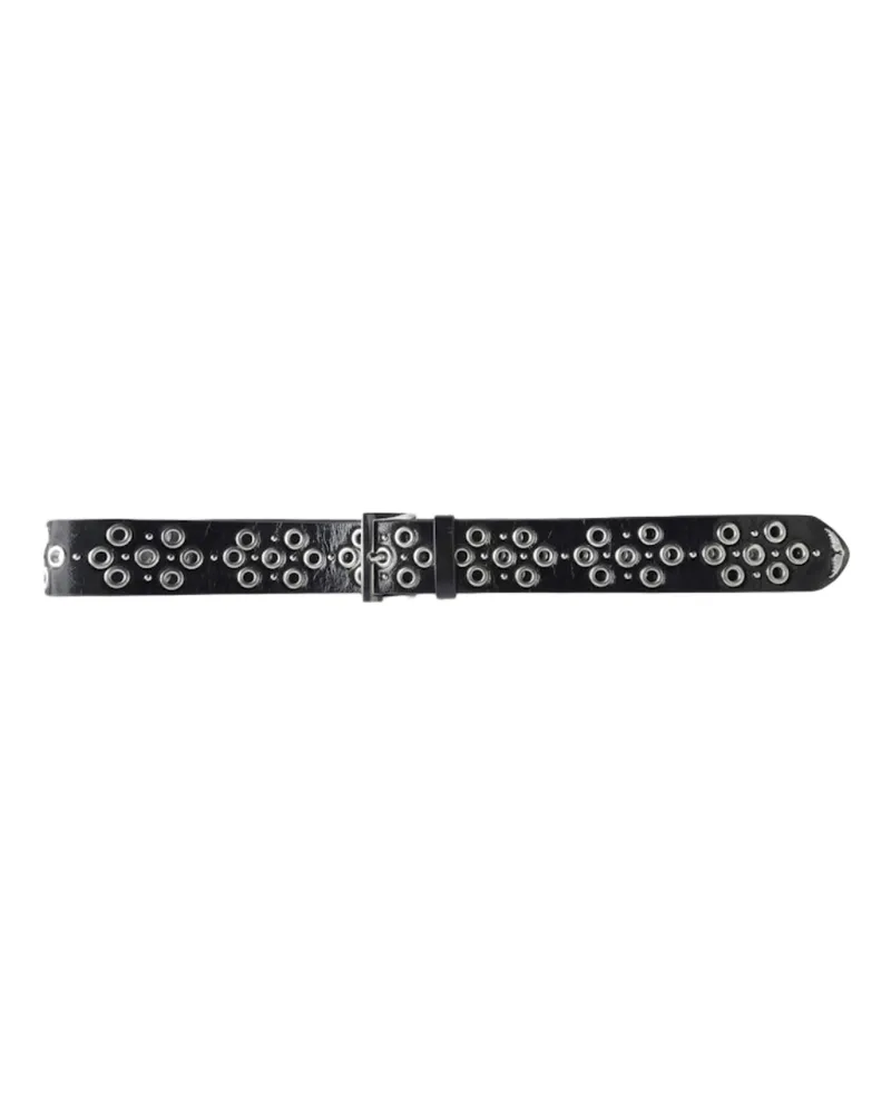 Zadig & Voltaire Gürtel Starlight Eyelets Schwarz