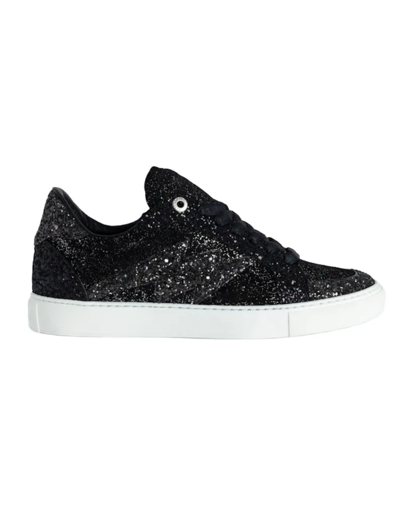 Zadig & Voltaire Niedrige Sneakers ZV1747 La Flash Schwarz