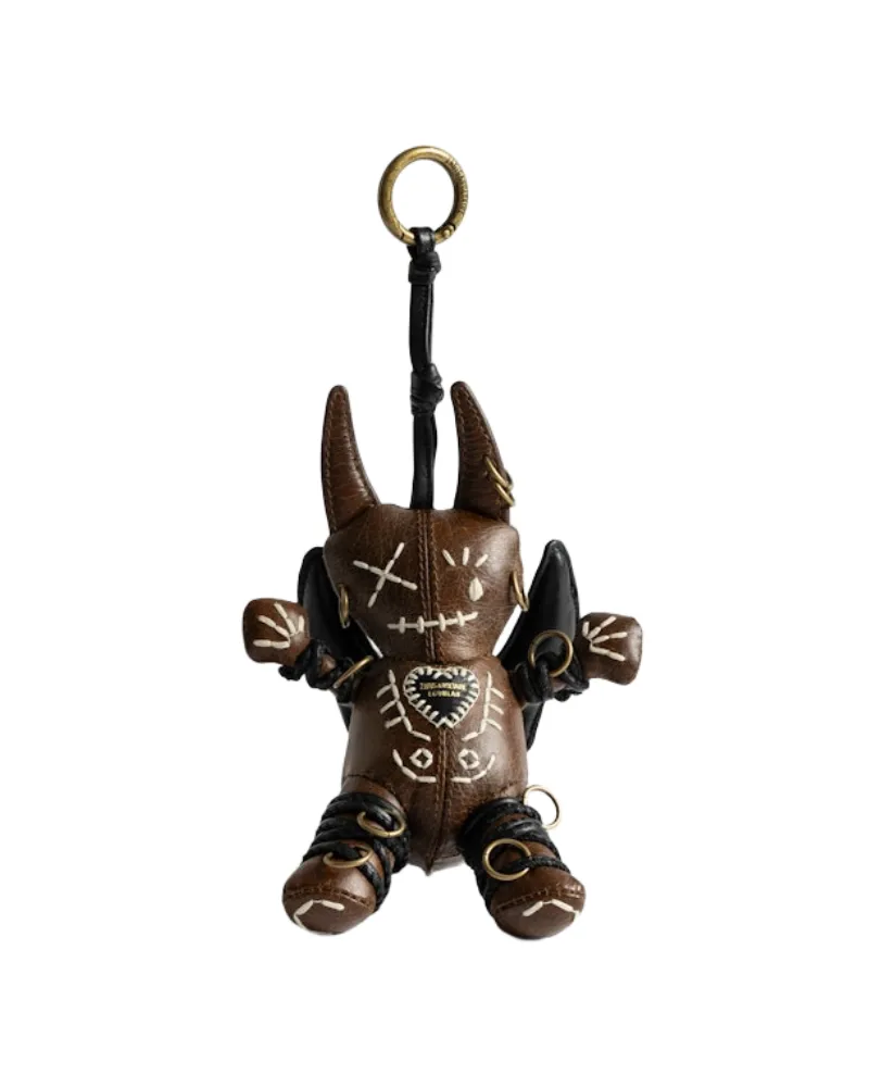 Zadig & Voltaire Voodoo Devil Vintage Schlüsselanhänger Braun