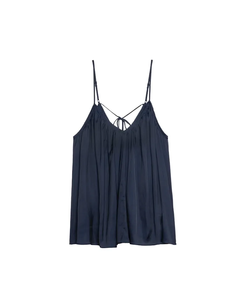 Zadig & Voltaire Cym Satin Caraco Blau