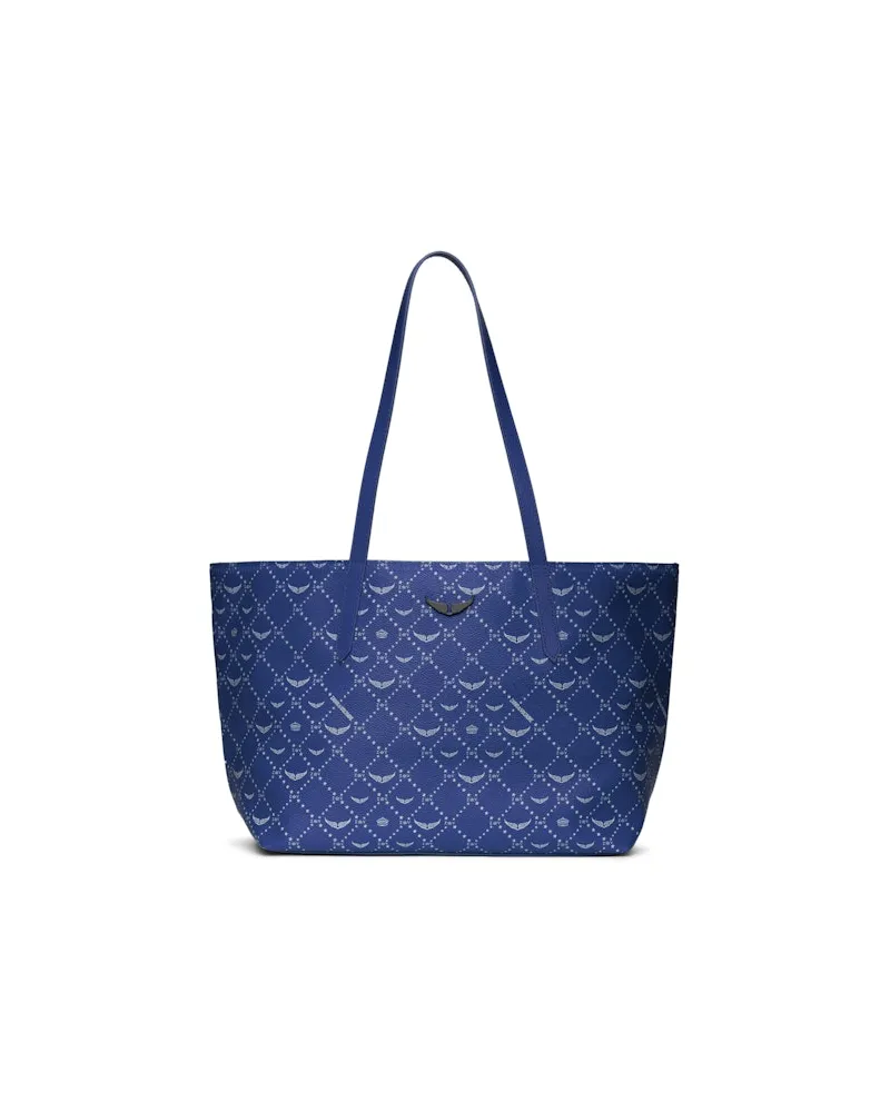 Zadig & Voltaire Z Shopper Monogram Tasche Blau