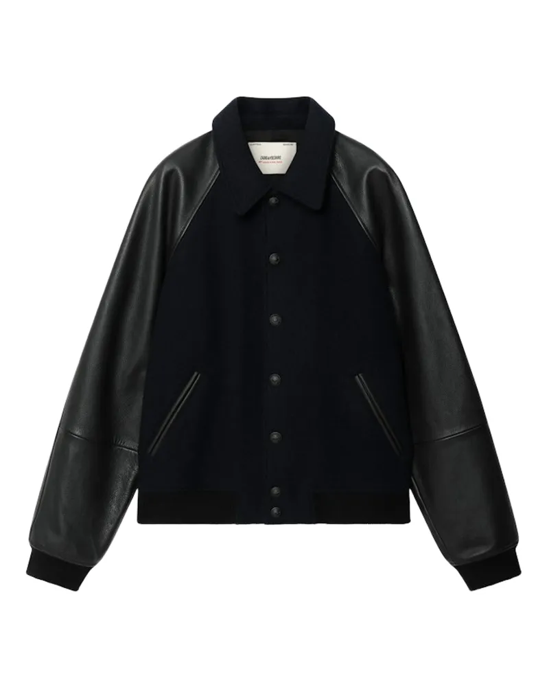 Zadig & Voltaire Benjy Lederjacke Blau