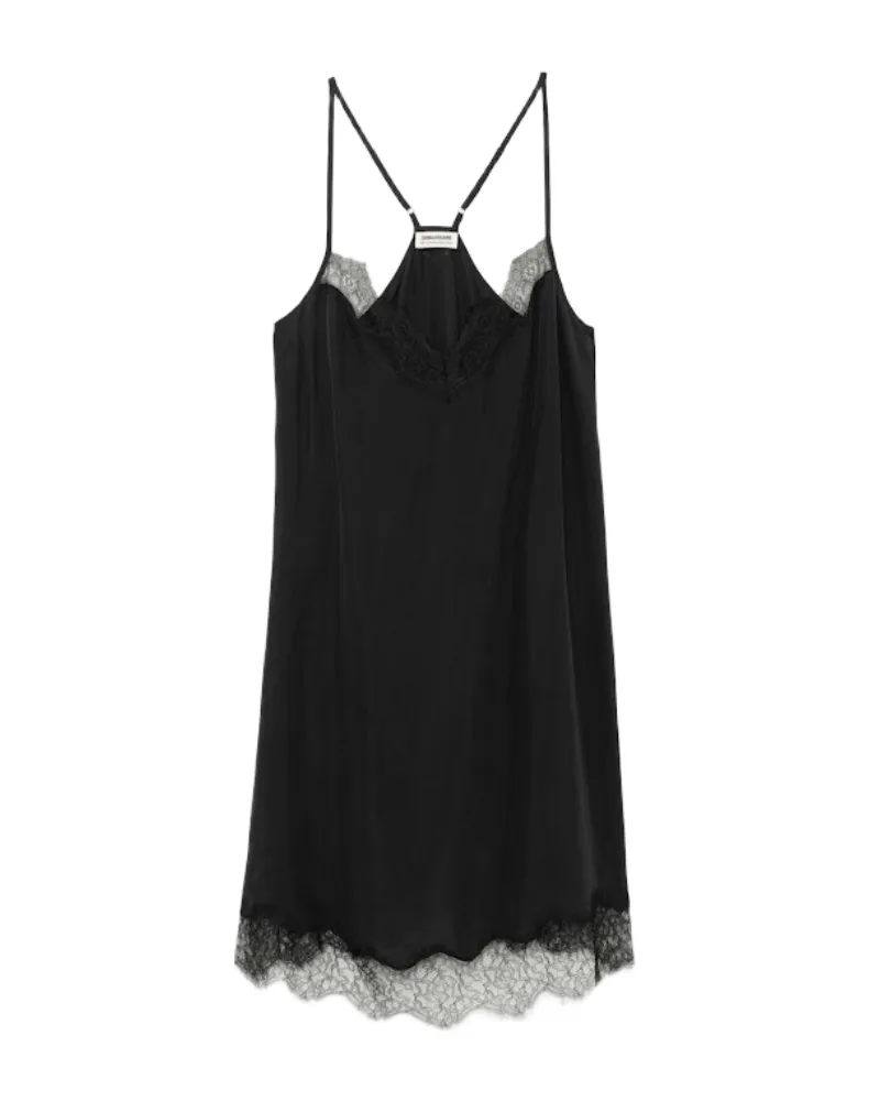 Zadig & Voltaire Respas Kleid 100% Seide Schwarz