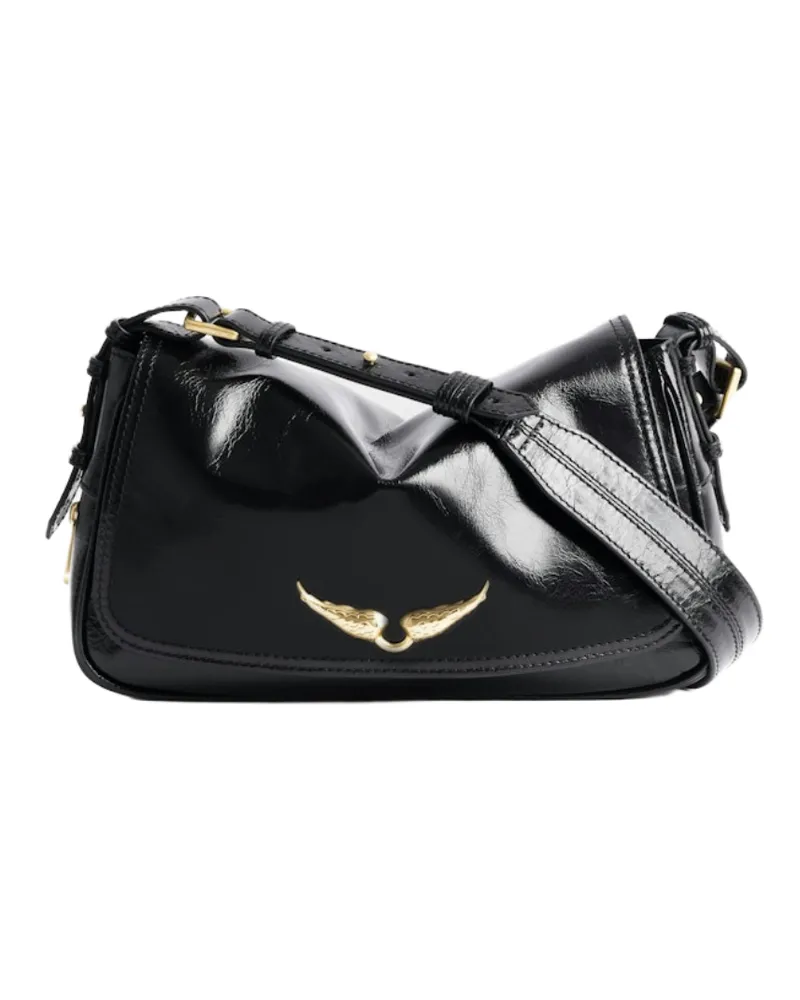 Zadig & Voltaire Tasche Le Zouzou Vintage Patent Schwarz