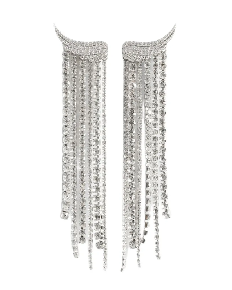 Zadig & Voltaire Hängende Ohrringe Rock Node Grau