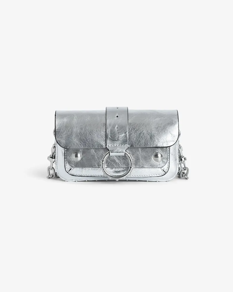 Zadig & Voltaire Kate Wallet Vintage Metal Tasche Grau