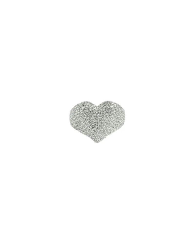 Zadig & Voltaire Ring Heartbreaker Full Strass Grau