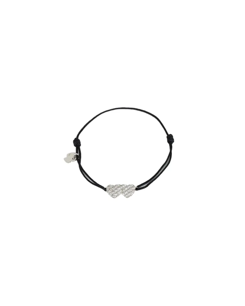 Zadig & Voltaire Armband Zadig Link Heart Strass Schwarz