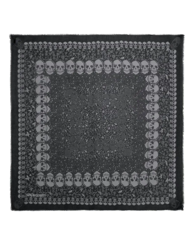 Zadig & Voltaire Schal Kerry Garden 135 Schwarz