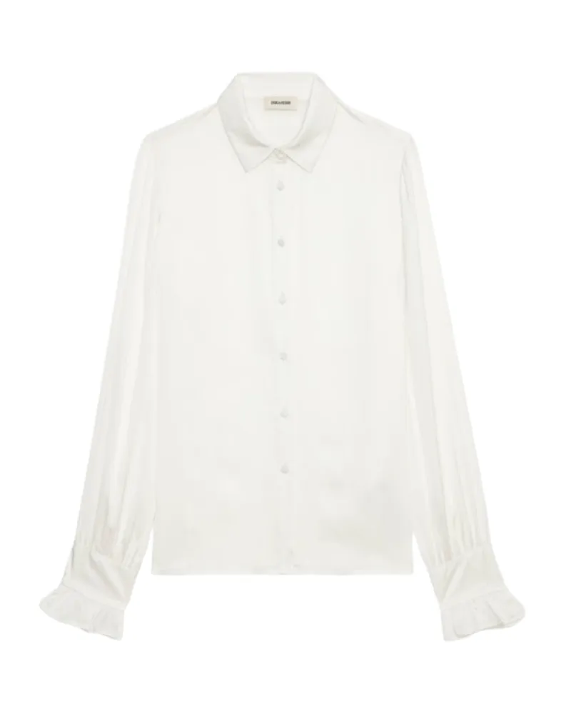Zadig & Voltaire Hemd Thely Satin Weiß