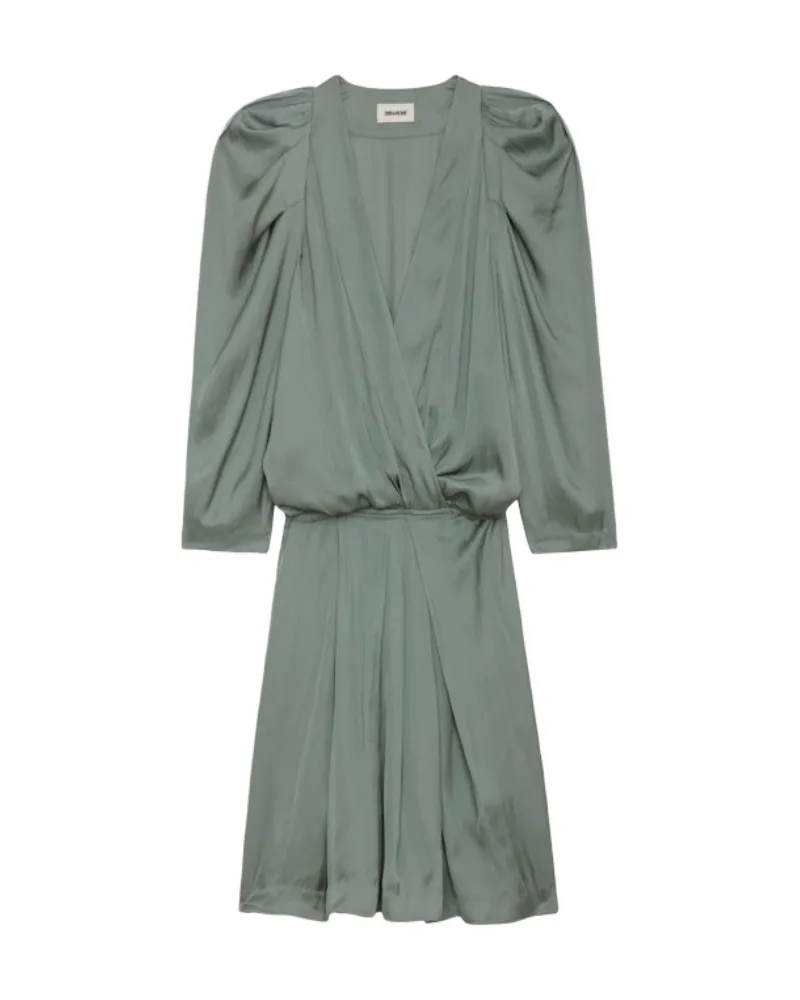 Zadig & Voltaire Kleid Ruz Satin Grau
