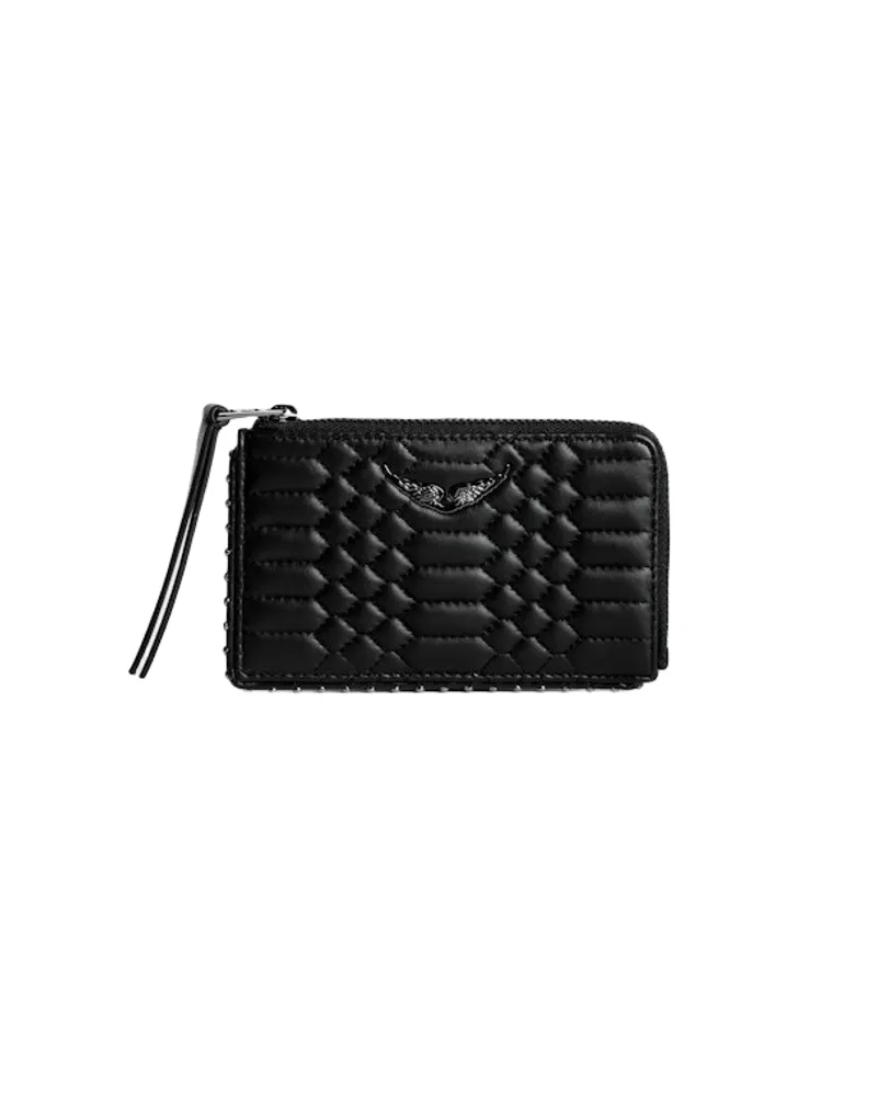 Zadig & Voltaire Kartenhalter ZV Card Gesteppter Schwarz
