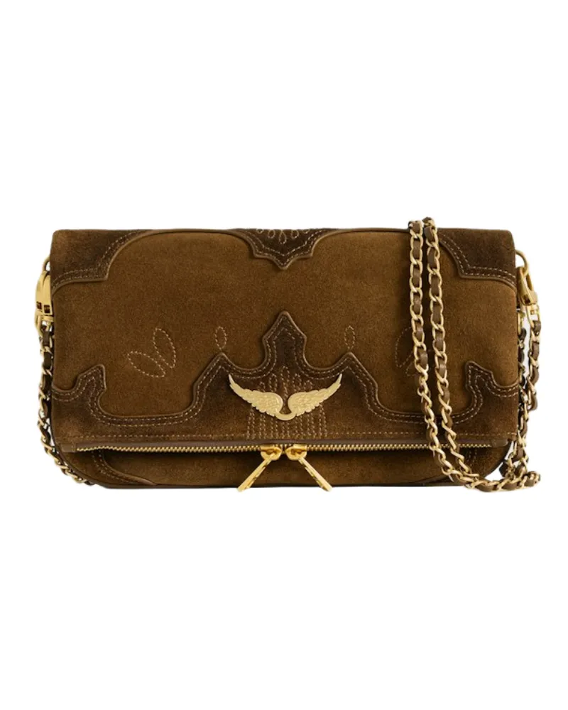 Zadig & Voltaire Clutch Rock Western Braun