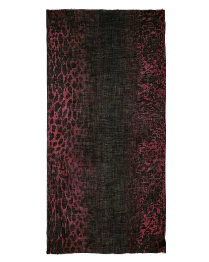 Zadig & Voltaire Judy Leopard Schal Rot