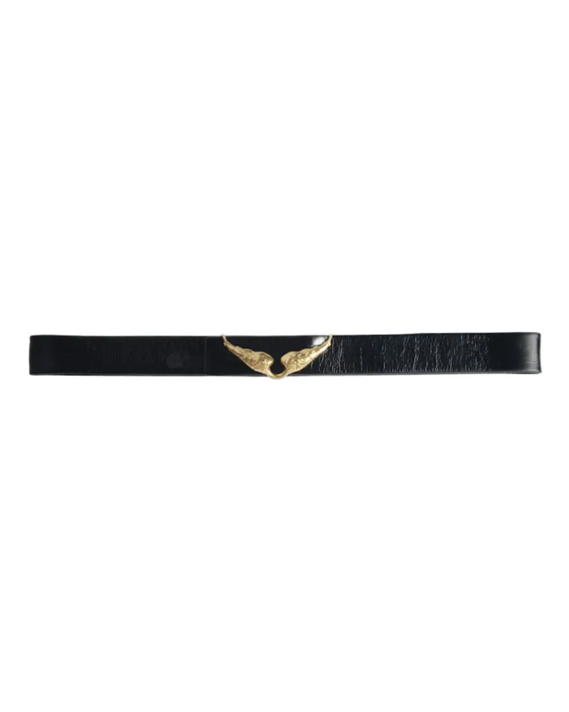 Zadig & Voltaire Gürtel Rock Reversible Vintage 30mm Schwarz