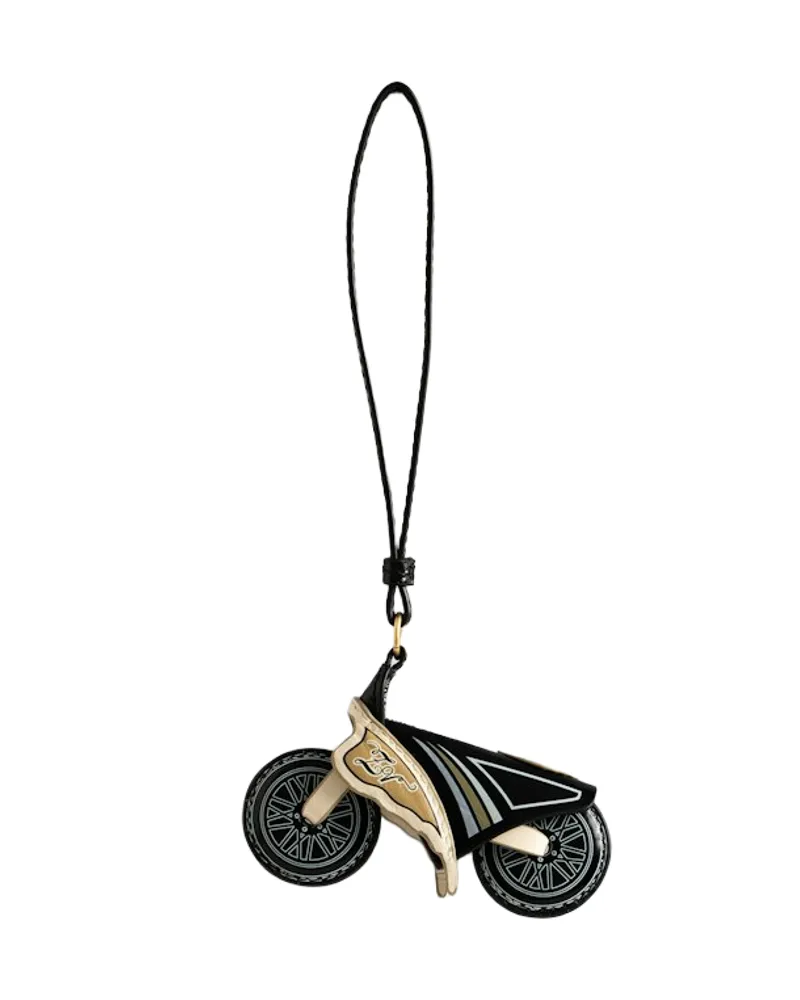 Zadig & Voltaire Motorider Keyring Schlüsselanhänger Schwarz