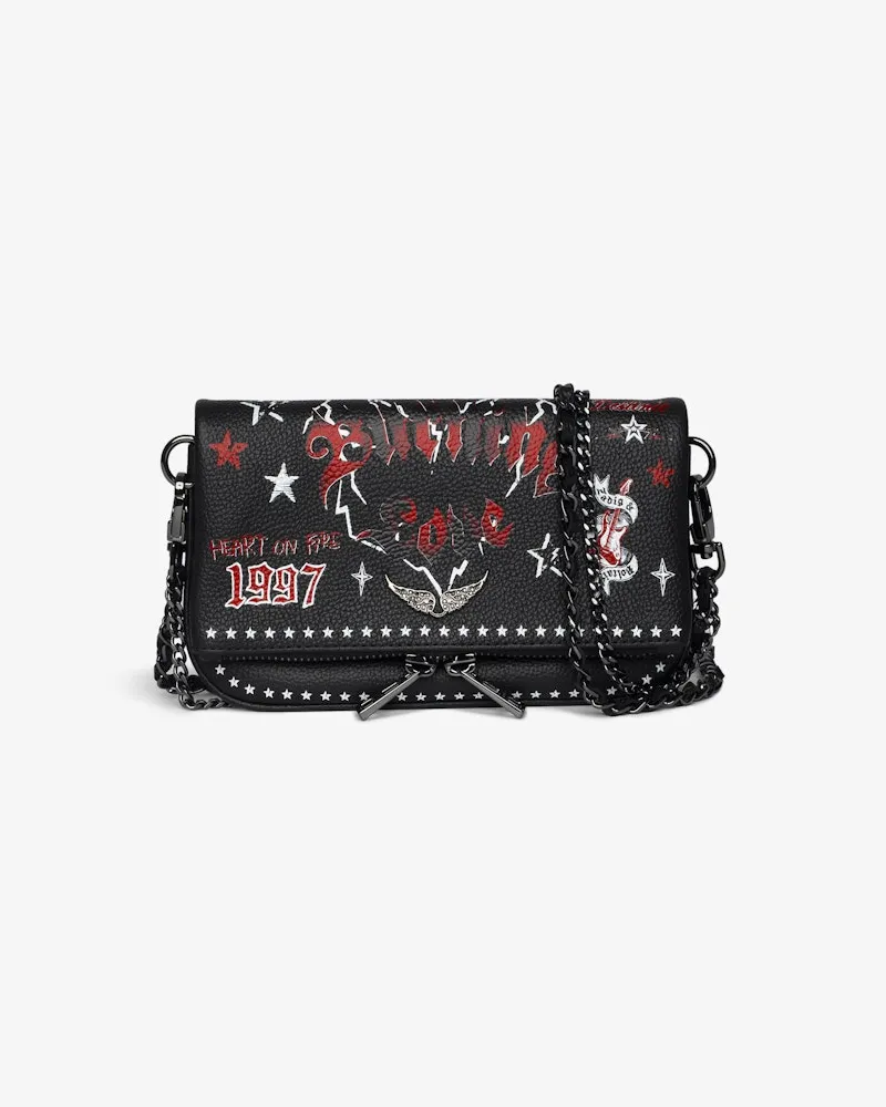 Zadig & Voltaire Rock Nano Punk Clutch Schwarz