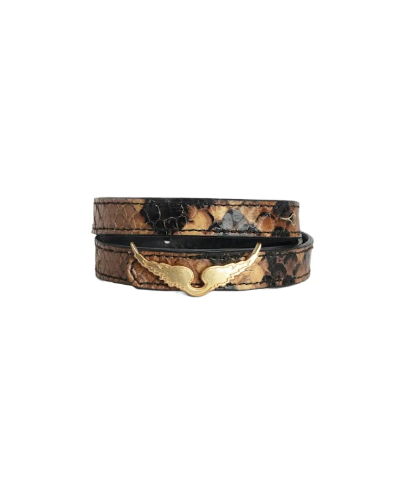 Zadig & Voltaire Armband Rock 100% Leder Braun