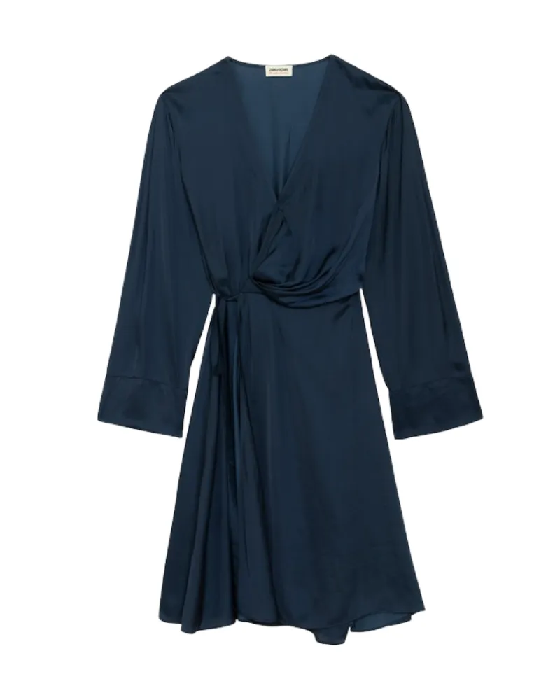 Zadig & Voltaire Kleid Remoir Satin Blau
