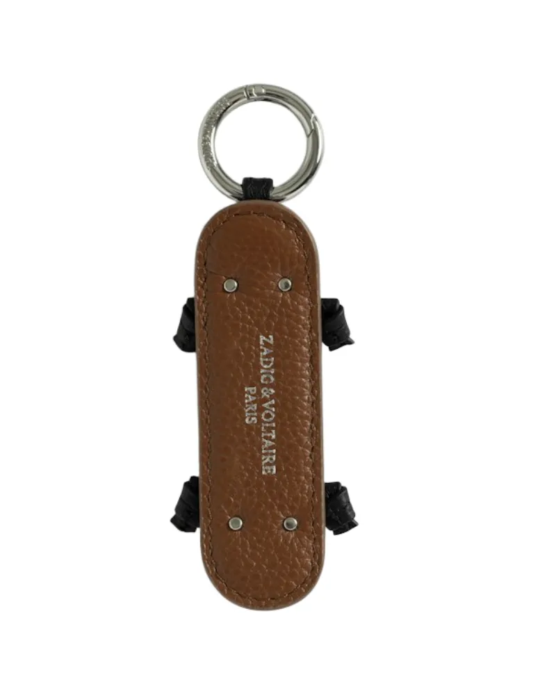 Zadig & Voltaire Skateboard Schlüsselanhänger Braun