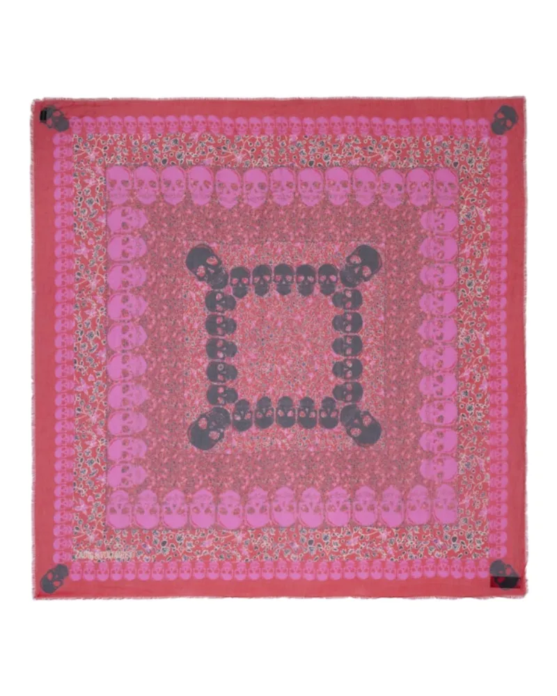 Zadig & Voltaire Schal Kerry Garden 135 Rosa