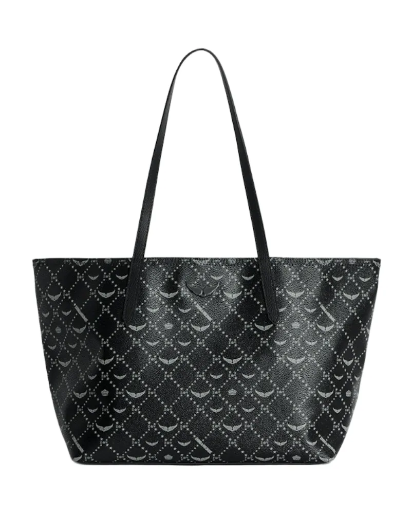 Zadig & Voltaire Z Shopper Monogram Tasche Schwarz