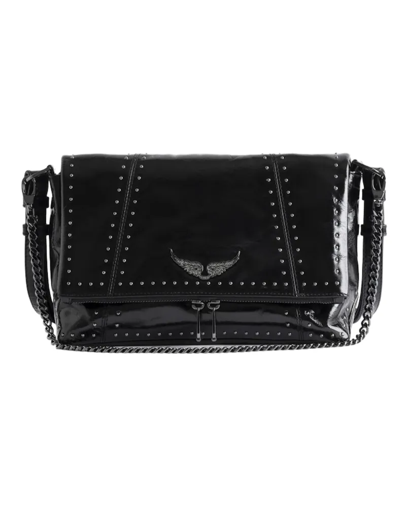 Zadig & Voltaire Tasche Rocky II Vintage Patent Studs Schwarz
