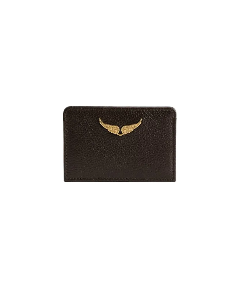 Zadig & Voltaire ZV Pass Kartenetui Braun