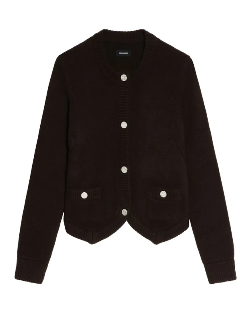 Zadig & Voltaire Cardigan Westia 100% Kaschmir Braun