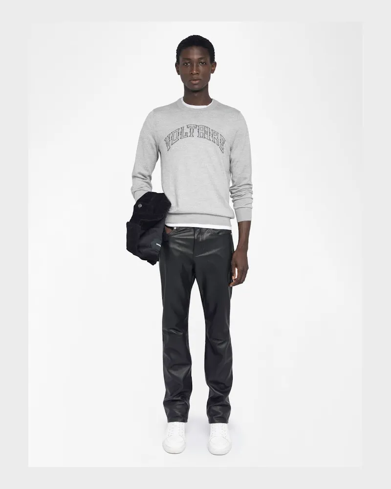 Zadig & Voltaire Kennedy Pullover 100% Merinowolle Gris